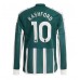Günstige Manchester United Marcus Rashford #10 Auswärts Fussballtrikot 2023-24 Langarm